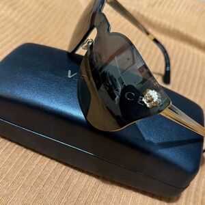 Versace Black and Gold Sunglasses